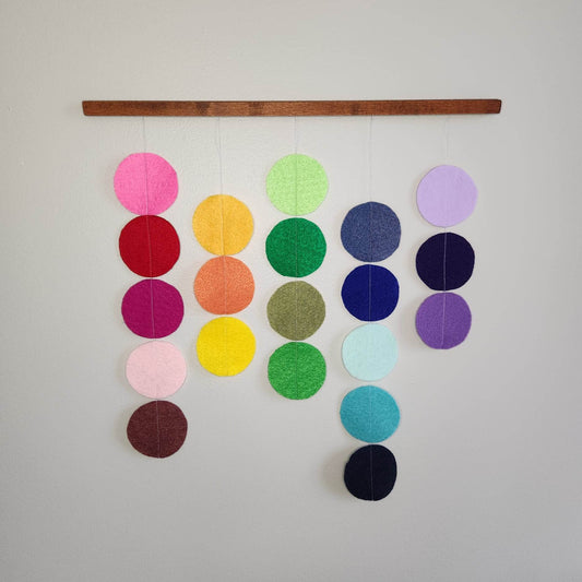 Colorful Modern Felt Wall Hanging