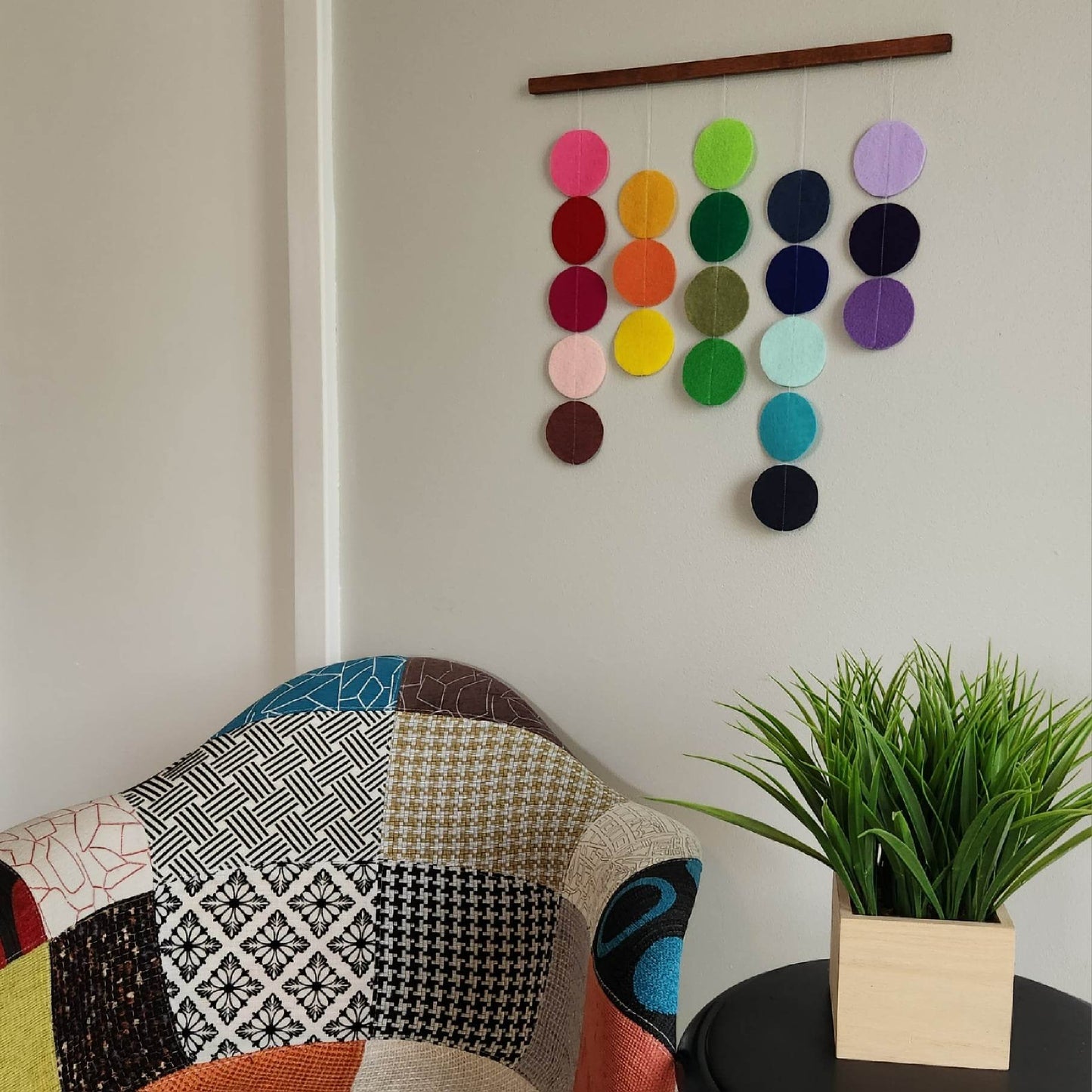 Colorful Modern Felt Wall Hanging