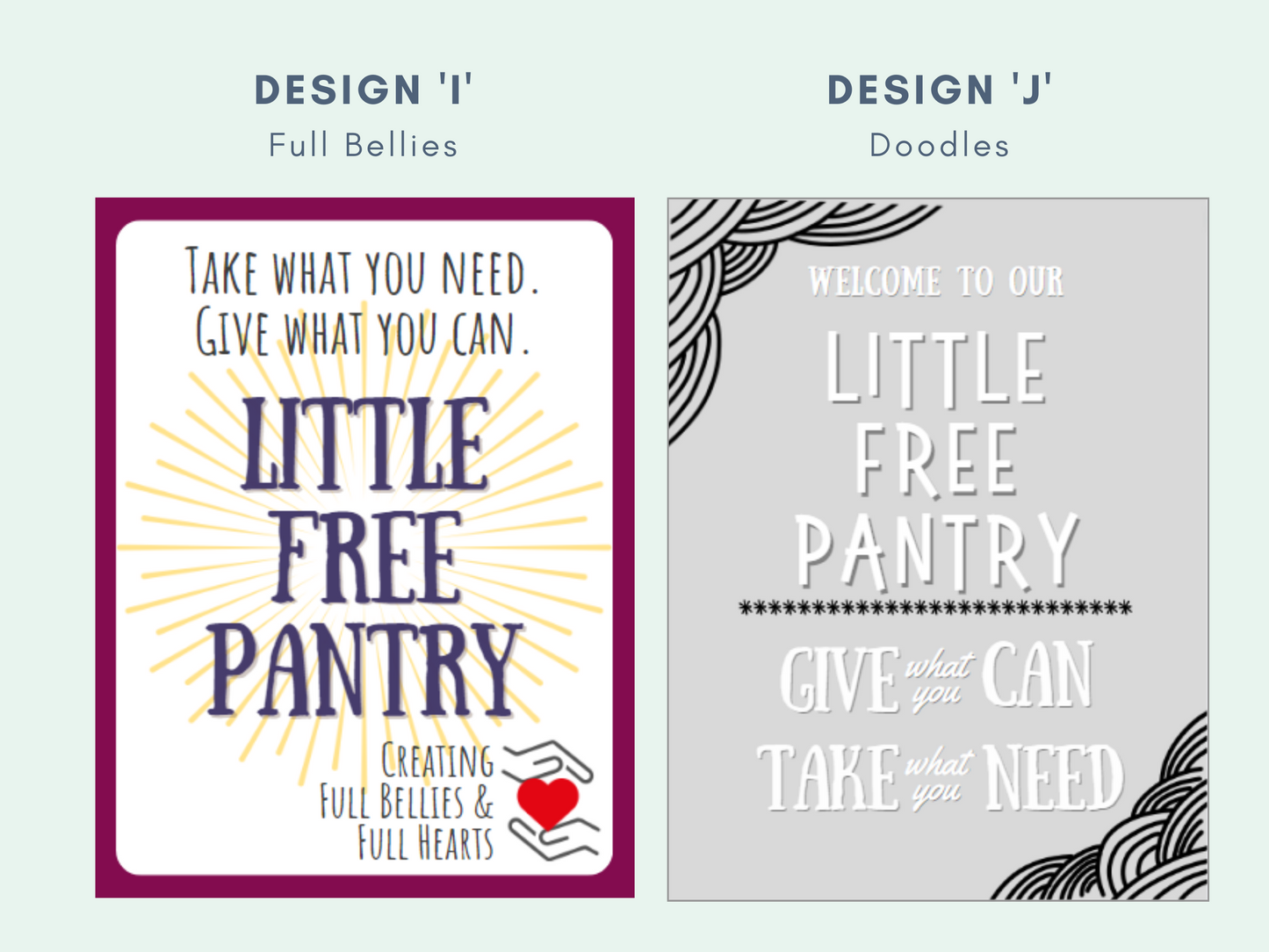 Little Free Pantry - Custom Metal Signs